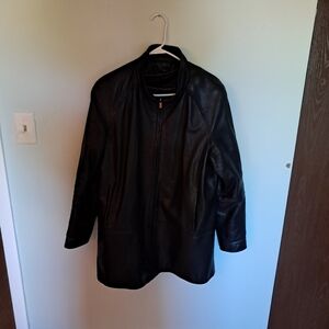 Vtg Wilsons Leather Coat Women's XXL Leather Insulated Layered Liner Classic